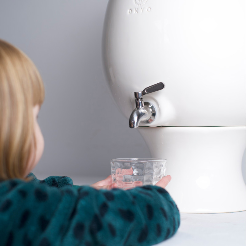 Fontaine à eau filtrante par gravité OKYO